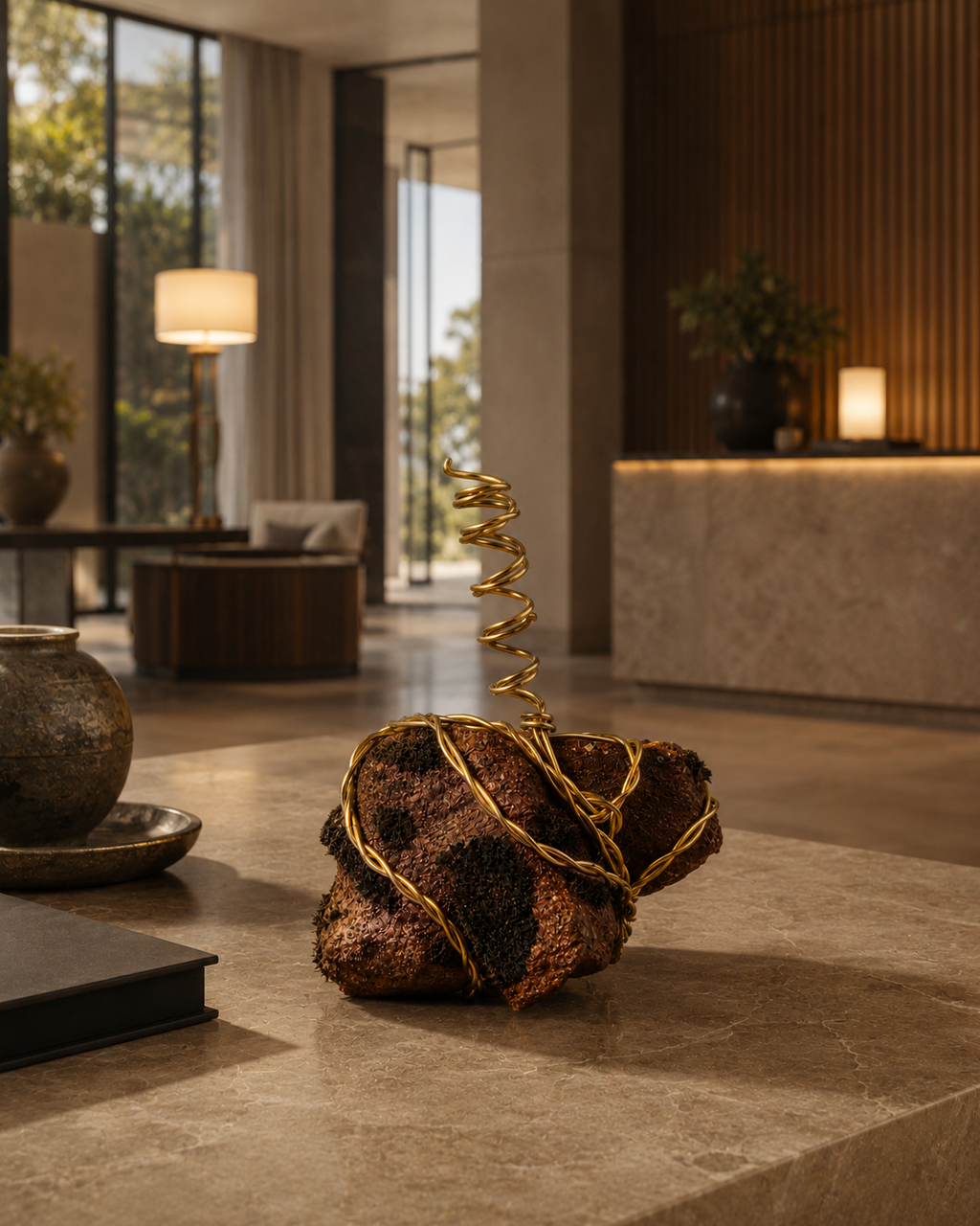 Stone No. 002 – Copper Spiral