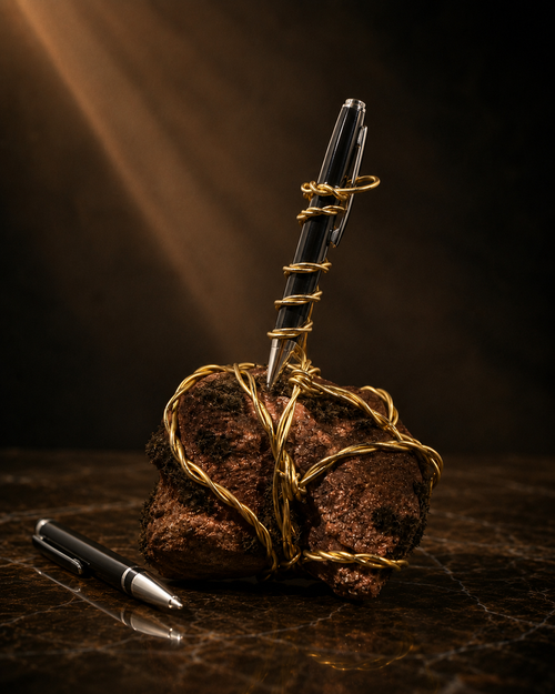 Stone No. 002 – Copper Spiral